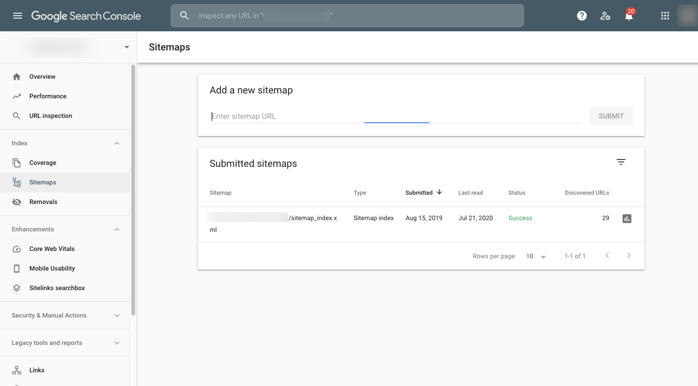 Google Search Console Submit Xml Sitemap