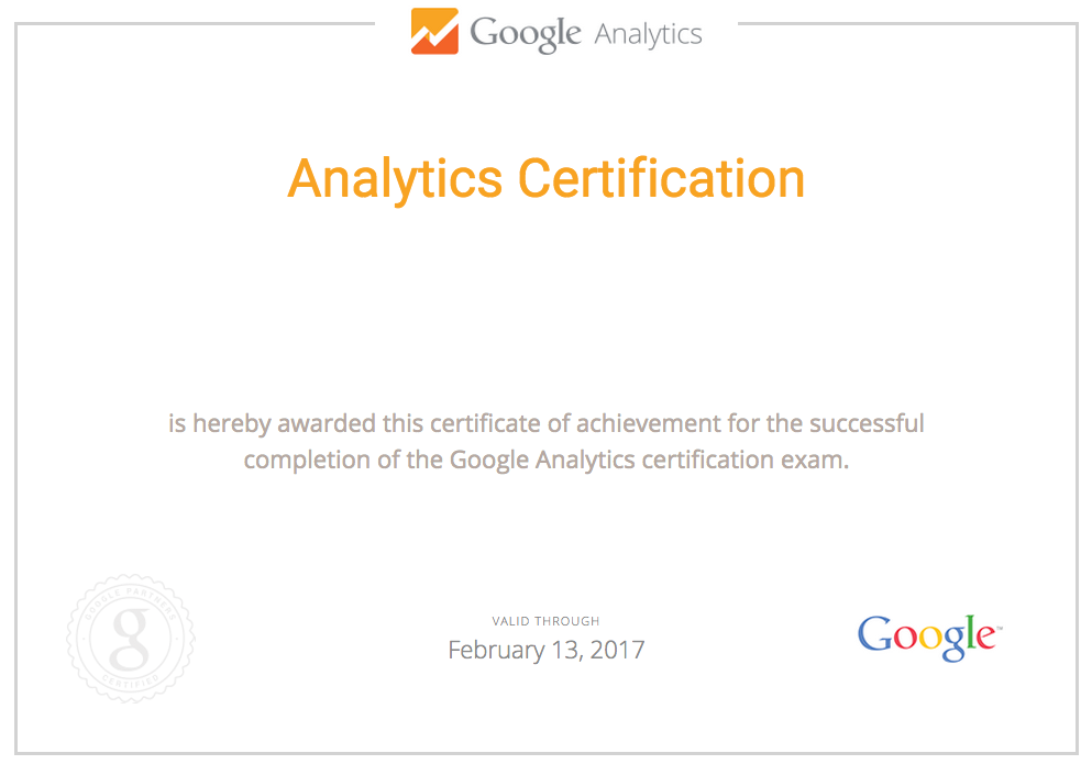 Google Certifications